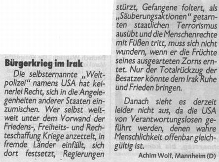 22.3.2006 Kronenzeitung AT