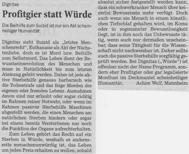 17.11.2007 Rhein-Neckar-Zeitung
