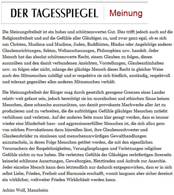 30.9.2012, Der Tagesspiegel