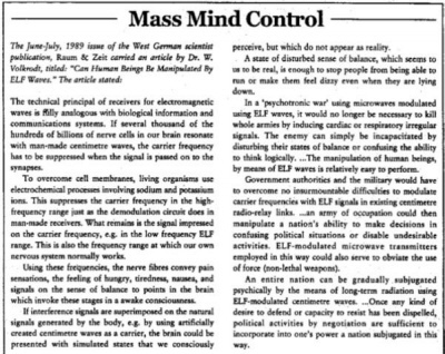 Mass Mind Control