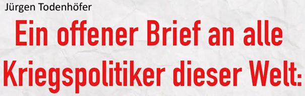 Offener Brief Jürgen Todenhöfer